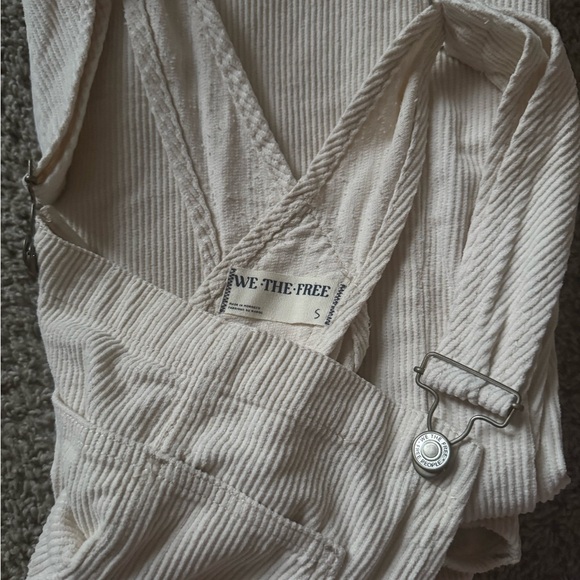 We The Free Ziggy Cord Overalls (Ecru) - Picture 4 of 6